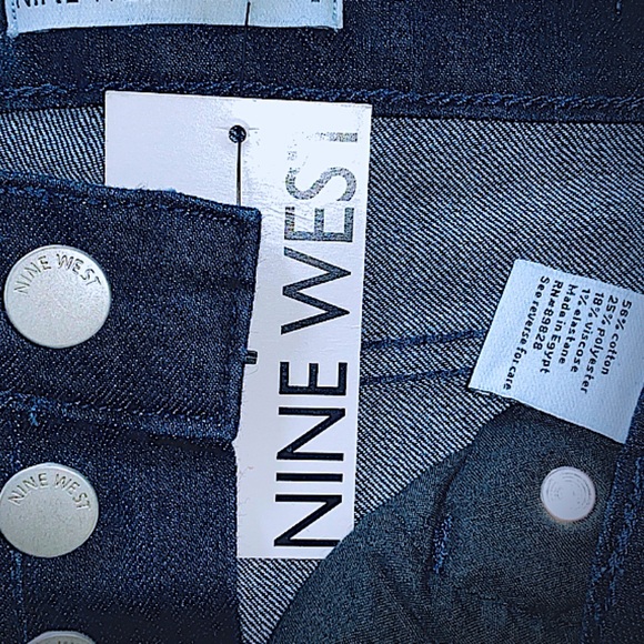 Nine West | High Waisted Button Up Denim Jeans - Picture 3 of 4
